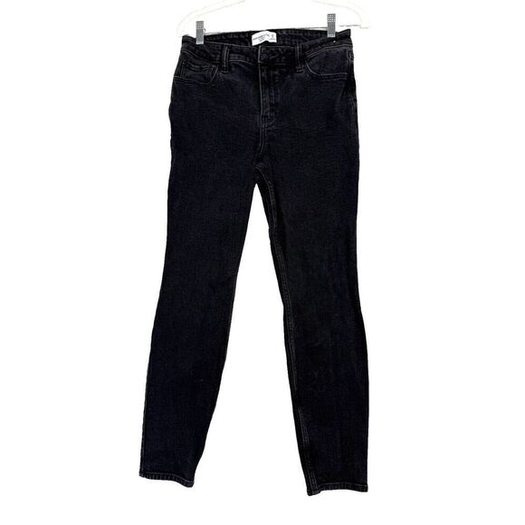 Abercrombie & Fitch The Skinny High Rise Jeans Washed Black Size 28/6R‎ - Picture 1 of 8